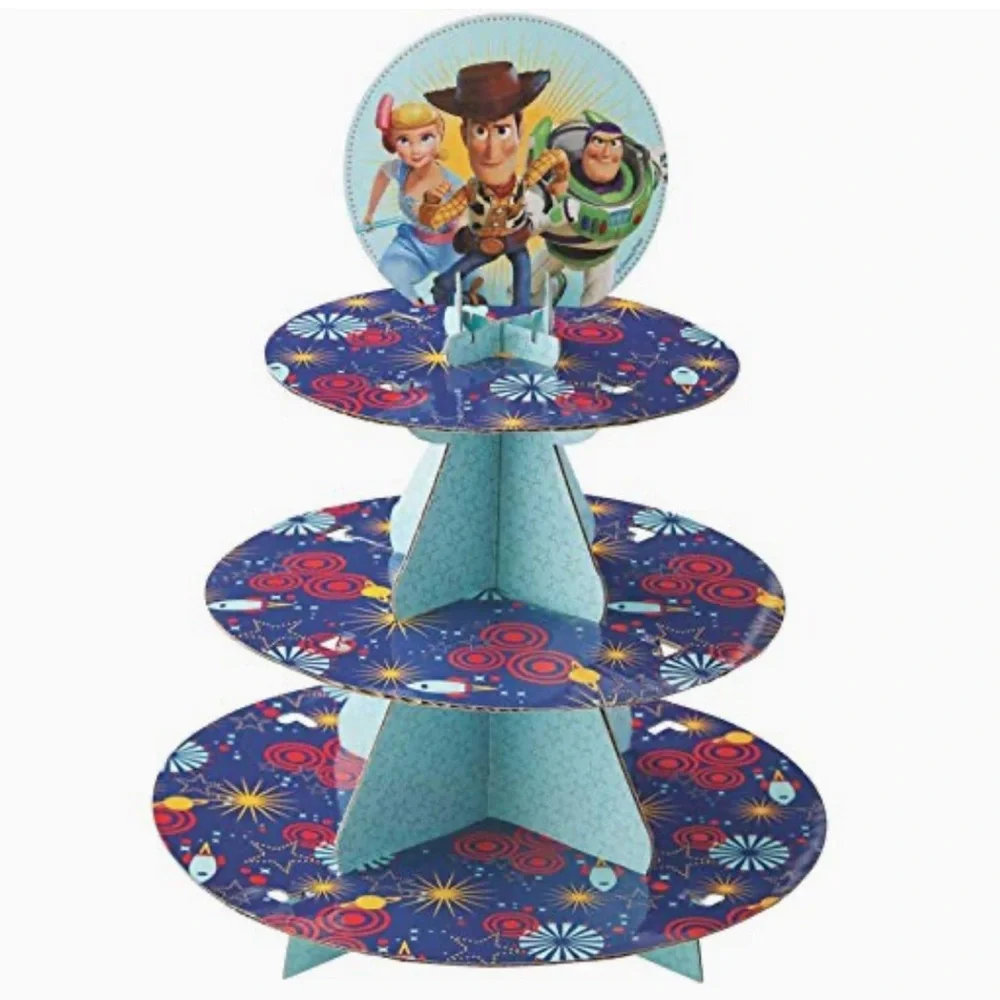 •NIP•{2} Toy Story Cupcake Stand + Scene Setter With Photo Booth Props🤠🎈🧁